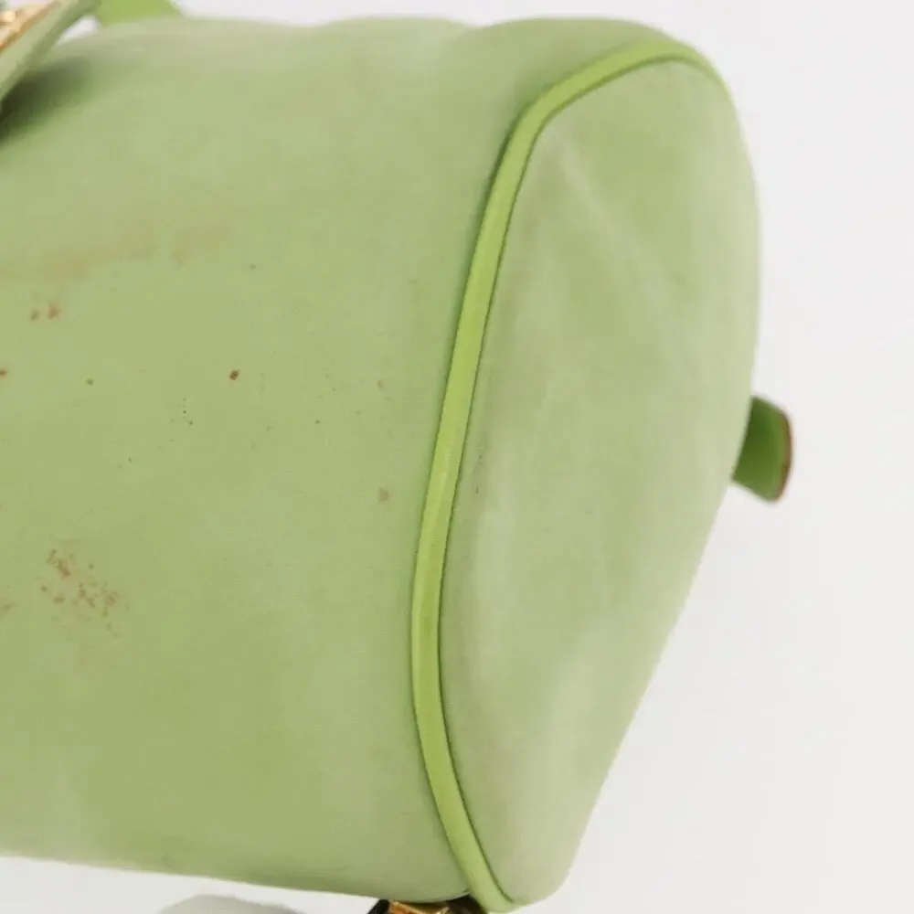 Salvatore Ferragamo Suede Backpack Green